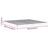 vidaXL Cadre de lit sans matelas cire marron 200x200cm bois pin massif