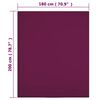vidaXL Draps-housses Jersey 2 pcs Bordeaux 180x200 cm Coton