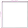 vidaXL Tapis de tente anthracite et blanc 400x400 cm PEHD