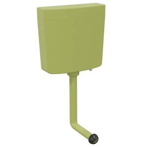 vidaXL R&eacute;servoir de toilette avec entr&eacute;e d'eau inf&eacute;rieure 3/6 L Olive