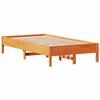 vidaXL Cadre de lit sans matelas cire marron 120x200cm bois pin massif