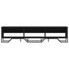 vidaXL Meuble TV noir 180x34x41 cm bois d'ing&eacute;nierie