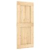 vidaXL Porte coulissante NARVIK 85 x 210 cm (213,5 cm) Naturel et noir