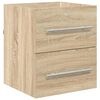vidaXL Armoire d'&eacute;vier Ch&ecirc;ne Sonoma 38,5 x 41 x 48 cm