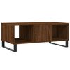 vidaXL Table basse Ch&ecirc;ne marron 90x50x36,5 cm Bois d'ing&eacute;nierie