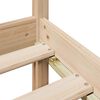 vidaXL Lit biblioth&egrave;que sans matelas 200x200 cm bois massif de pin