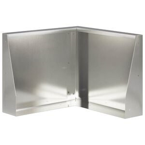 vidaXL Mur de sout&egrave;nement 50 x 50 x 30 cm Acier inoxydable Argent&eacute;