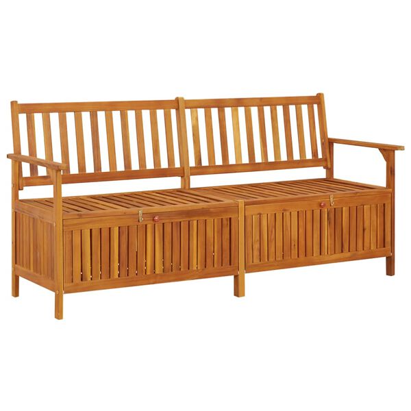 vidaXL Banc de rangement 170 cm Bois d'acacia solide