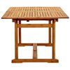 vidaXL Ensemble &agrave; Manger de jardin 7pcs bois d'acacia solide textil&egrave;ne