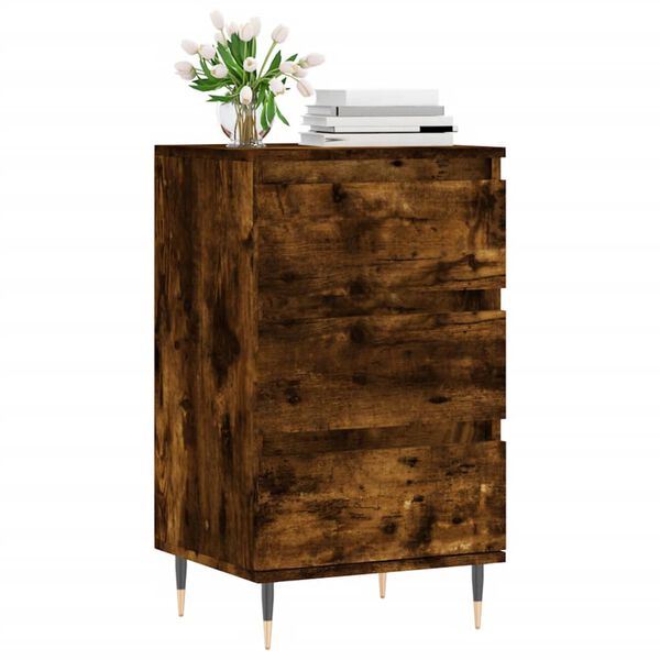 vidaXL Buffet ch&ecirc;ne fum&eacute; 40x35x70 cm bois d'ing&eacute;nierie