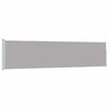 vidaXL Auvent lat&eacute;ral r&eacute;tractable de patio 117x500 cm Gris