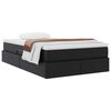 vidaXL Lit avec rangement et matelas Noir 120 x 190 cm Simili cuir
