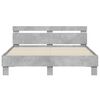 vidaXL Cadre de lit sans matelas gris b&eacute;ton 150x200 cm