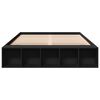 vidaXL Cadre de lit sans matelas noir 160x200 cm