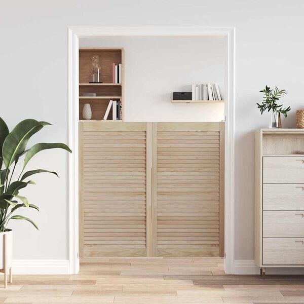 vidaXL Porte de Cabinet avec porte 2 pcs Naturel 110 x 2,1 x 59,5 cm