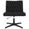 vidaXL Chaise pivotante de bureau Noir Tissu