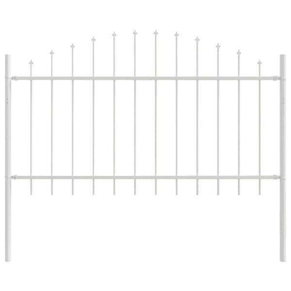 vidaXL Cl&ocirc;ture de jardin 8 pcs Blanc 170 x 140 cm