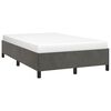 vidaXL Cadre de lit sans matelas gris fonc&eacute; 120x190 cm velours