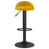 vidaXL Tabourets de bar lot de 2 Jaune Velours