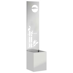vidaXL &Eacute;cran de confidentialit&eacute; de jardin Argent&eacute; 32 x 32 x 150 cm