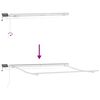 vidaXL Auvent manuel r&eacute;tractable avec LED anthracite blanc 300x250 cm