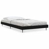 vidaXL Cadre de lit sans matelas noir 90x190 cm bois ingénierie
