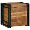 vidaXL Bo&icirc;te de rangement 40 x 40 x 40 cm Bois d'Acacia Massif
