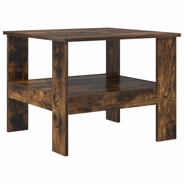 vidaXL Table basse Ch&ecirc;ne fum&eacute; 57 x 55 x 45 cm Bois d'ing&eacute;nierie