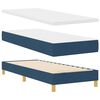 vidaXL Lit &agrave; ressort LED avec matelas avec LED Bleu 80 x 200 cm tissu