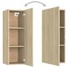 vidaXL Ensemble de meubles TV 3 pcs Ch&ecirc;ne sonoma Bois d'ing&eacute;nierie