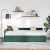 vidaXL Cadre de lit d'angle avec matelas Autre 2 pcs Vert Velours