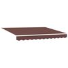 vidaXL Auvent R&eacute;tractable Marron 250 x 200 cm tissu