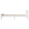 vidaXL Cadre de lit sans matelas blanc 90x200 cm bois de pin massif