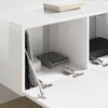 vidaXL Meuble TV mural 2 pcs Blanc Brillant 78,5 x 31 x 29,5 cm