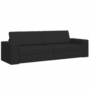 vidaXL Canap&eacute;-Lit 200cm Noir tissu