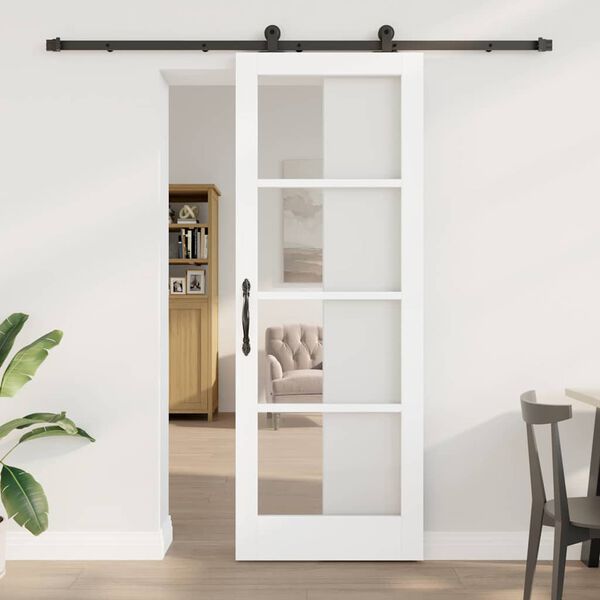 vidaXL Porte coulissante ORKDAL Blanc 78 x 211 cm