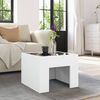 vidaXL Table basse avec LED infini blanc 40x40x30 cm