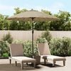vidaXL Parasol d'ext&eacute;rieur avec m&acirc;t en aluminium 270 cm Taupe