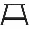 vidaXL Pieds de table basse en forme de A, 2 pi&egrave;ces, noir, 40 x (30-31) cm, acier