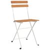 vidaXL Chaises de bistrot pliantes lot de 8 Bois d'acacia solide acier