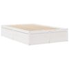 vidaXL Lit avec matelas blanc 140x190 cm bois massif de pin