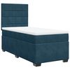vidaXL Sommier &agrave; lattes de lit avec matelas bleu 100x200 cm