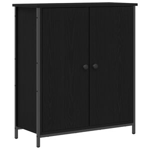 vidaXL Buffet Ch&ecirc;ne noir 70 x 30 x 80 cm Bois d'ing&eacute;nierie