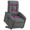 vidaXL Fauteuil de massage inclinable Gris fonc&eacute; Tissu