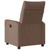 vidaXL Fauteuil inclinable Marron Tissu