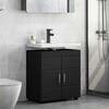 vidaXL Ensemble d'armoire de salle de bain TULUM Noir 60 x 34 x 63 cm