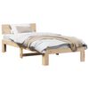 vidaXL Cadre de lit avec t&ecirc;te de lit Naturel 75 x 190 cm Pin massif