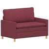 vidaXL Canap&eacute; Bordeaux Tissu