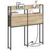 vidaXL T&ecirc;te de lit de rangement Ch&ecirc;ne sonoma 75 cm Bois d'ing&eacute;nierie