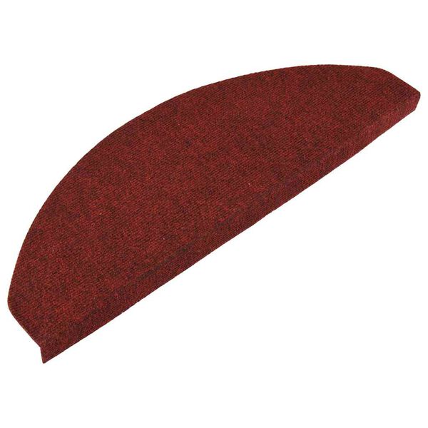 vidaXL Tapis d'escalier auto-adh&eacute;sifs 30 pcs rouge 65x22,5x3,5 cm